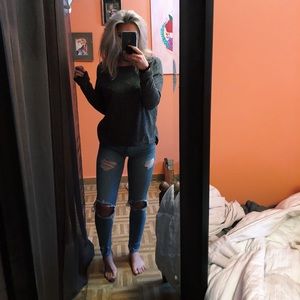 Grey Speckled Sweater